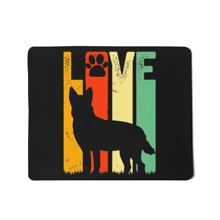 Australian Cattle Dog Red Blue Pet Heeler Retro Cute Gift Mousepad