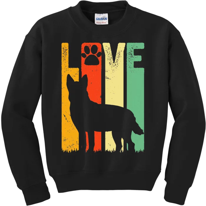 Australian Cattle Dog Red Blue Pet Heeler Retro Cute Gift Kids Sweatshirt