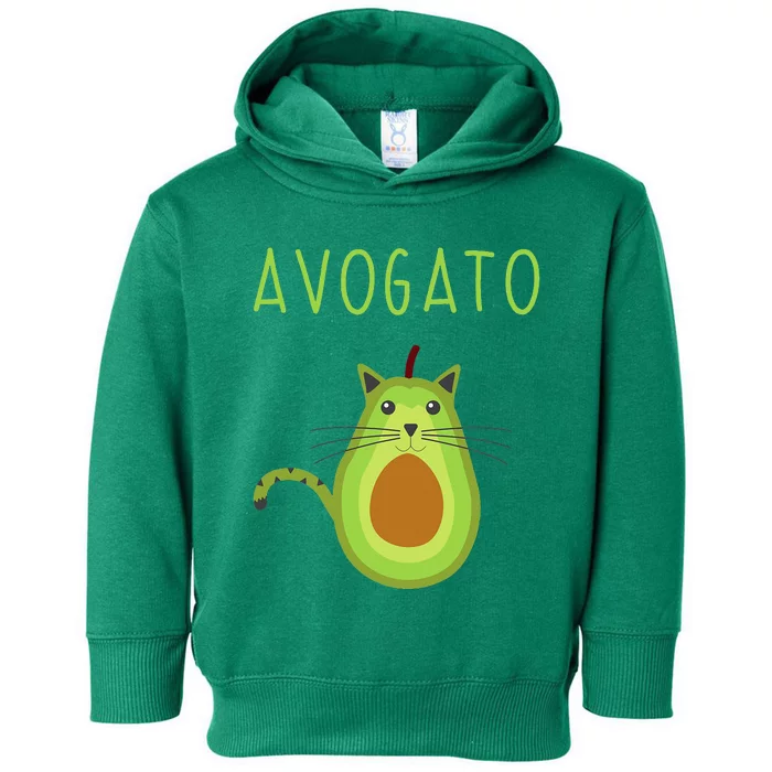 Avogato Cinco De Mayo Gift Cinco De Meow Cat Avocado Toddler Hoodie