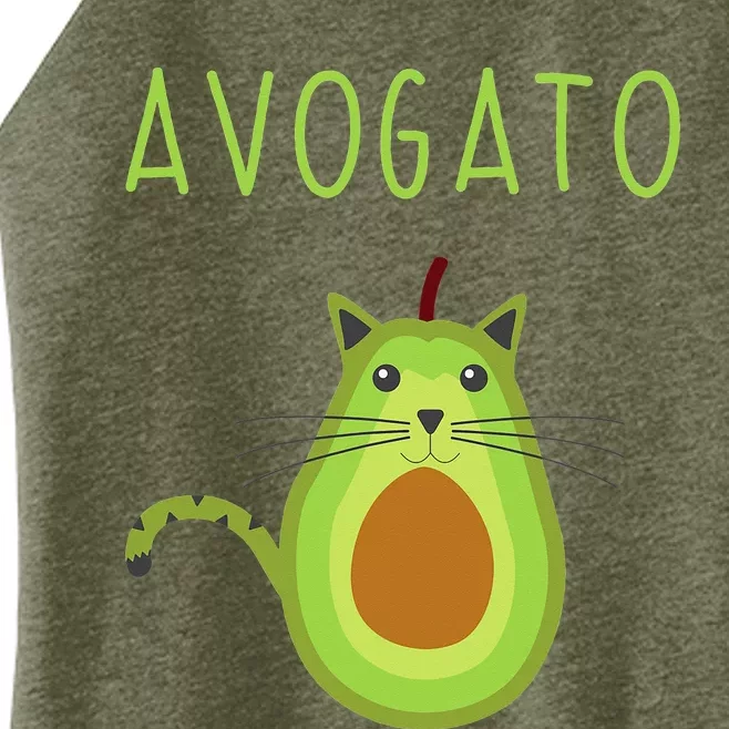 Avogato Cinco De Mayo Gift Cinco De Meow Cat Avocado Women’s Perfect Tri Rocker Tank