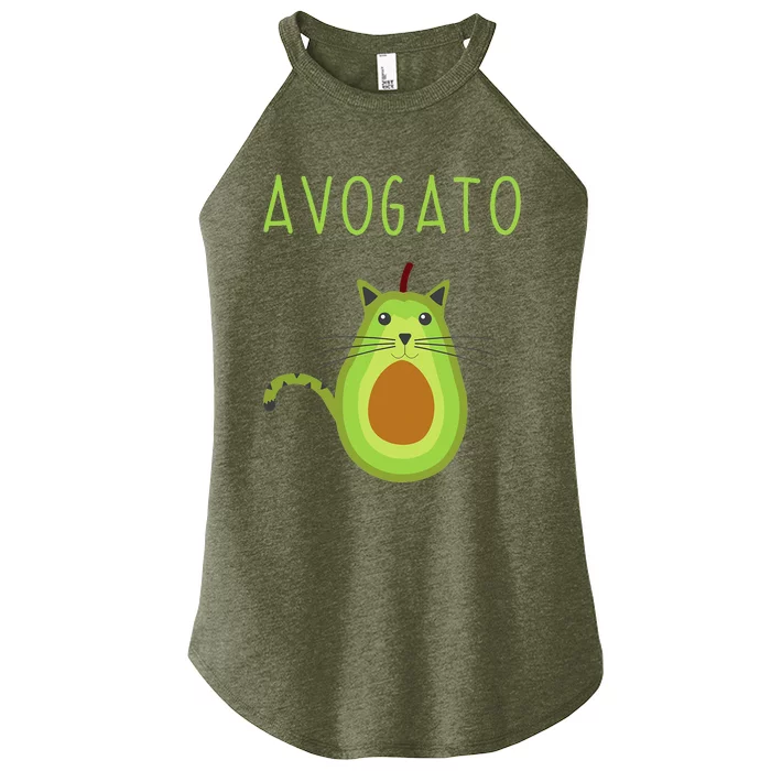 Avogato Cinco De Mayo Gift Cinco De Meow Cat Avocado Women’s Perfect Tri Rocker Tank