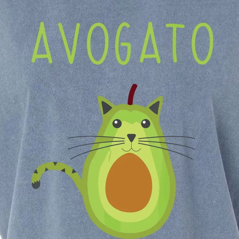 Avogato Cinco De Mayo Gift Cinco De Meow Cat Avocado Garment-Dyed Women's Muscle Tee