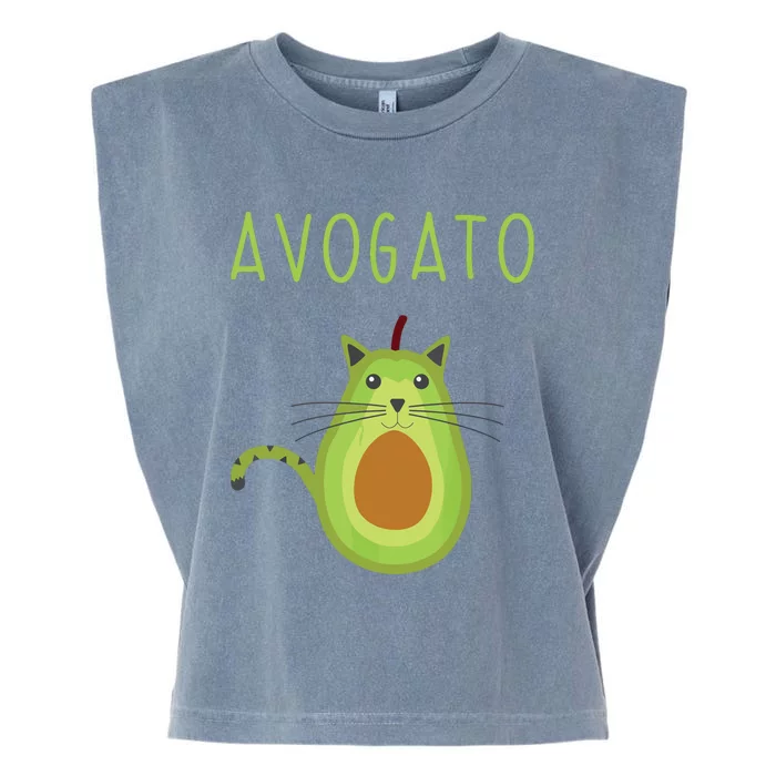 Avogato Cinco De Mayo Gift Cinco De Meow Cat Avocado Garment-Dyed Women's Muscle Tee