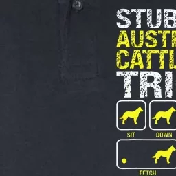 Australian Cattle Dog Stubborn Tricks Funny Dog Owner Lover Softstyle Adult Sport Polo