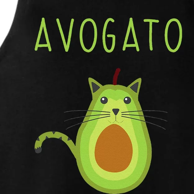 Avogato Cinco De Mayo Gift Cinco De Meow Cat Avocado Ladies Tri-Blend Wicking Tank