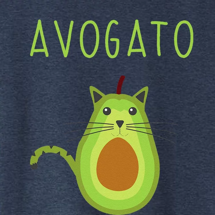 Avogato Cinco De Mayo Gift Cinco De Meow Cat Avocado Women's Crop Top Tee