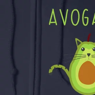 Avogato Cinco De Mayo Gift Cinco De Meow Cat Avocado Full Zip Hoodie