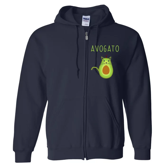 Avogato Cinco De Mayo Gift Cinco De Meow Cat Avocado Full Zip Hoodie