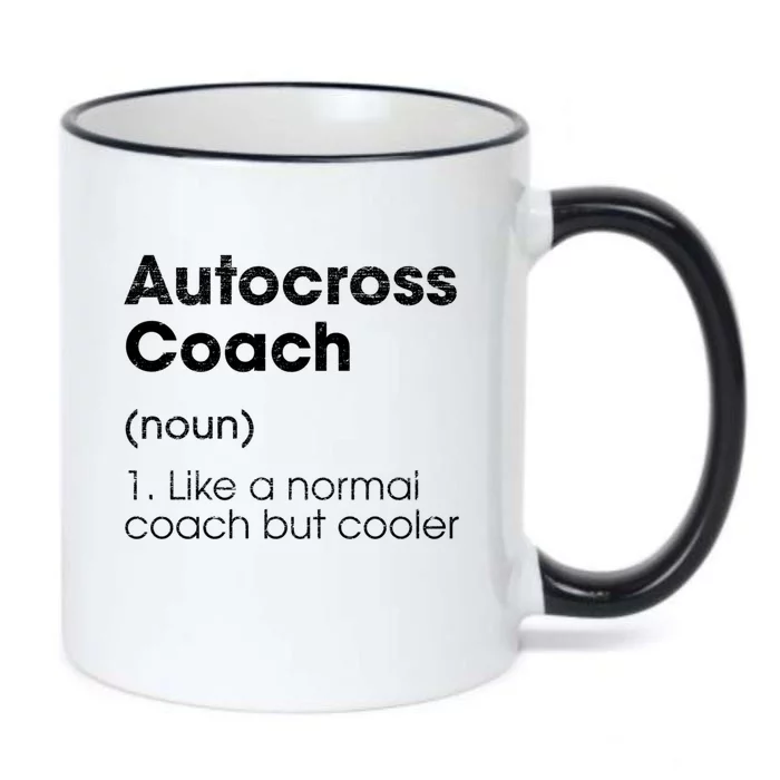 Autocross Coach Definition Funny Auto Racing Humor Gift Black Color Changing Mug