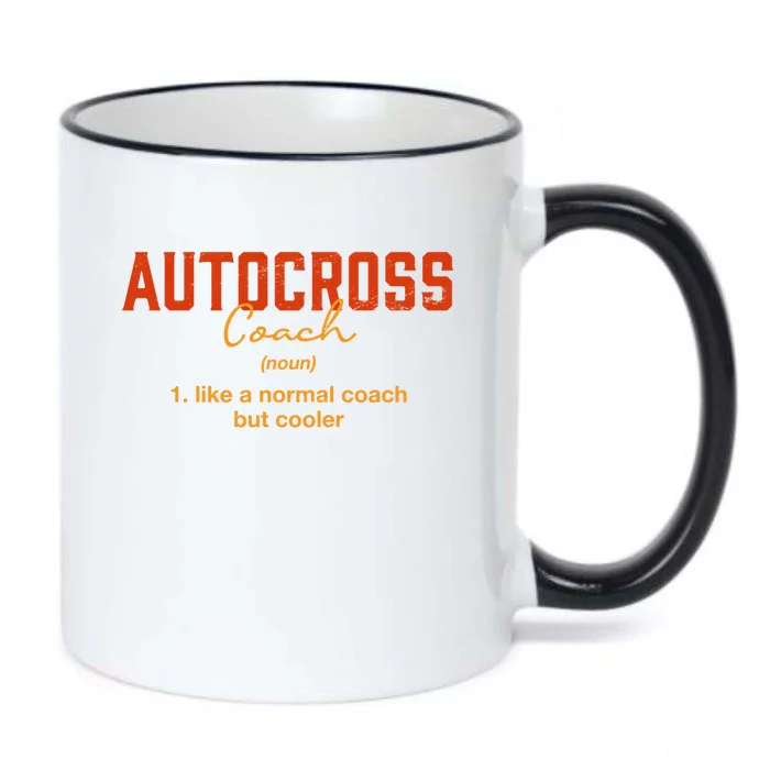 Autocross Coach Definition Funny Auto Racing Humor Gift Black Color Changing Mug