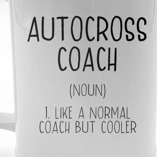 Autocross Coach Definition Funny Auto Racing Humor Gift Front & Back Beer Stein