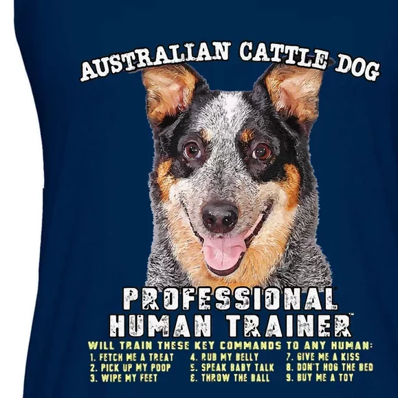 Australian Cattle Dog Blue Professional Human Trainer Cute Dog Ladies Essential Flowy Tank