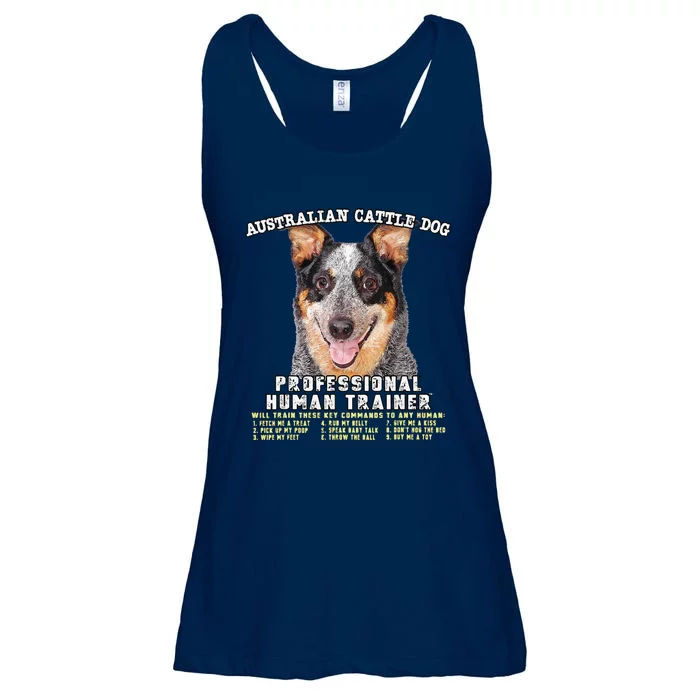 Australian Cattle Dog Blue Professional Human Trainer Cute Dog Ladies Essential Flowy Tank