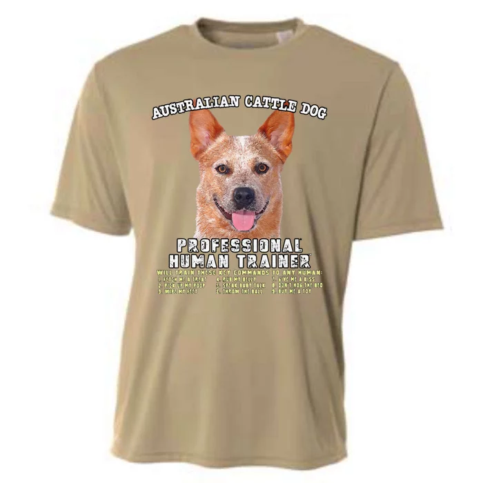 Australian Cattle Dog Red Professional Human Trainer Cute Dog Cooling Performance Crew T-Shirt