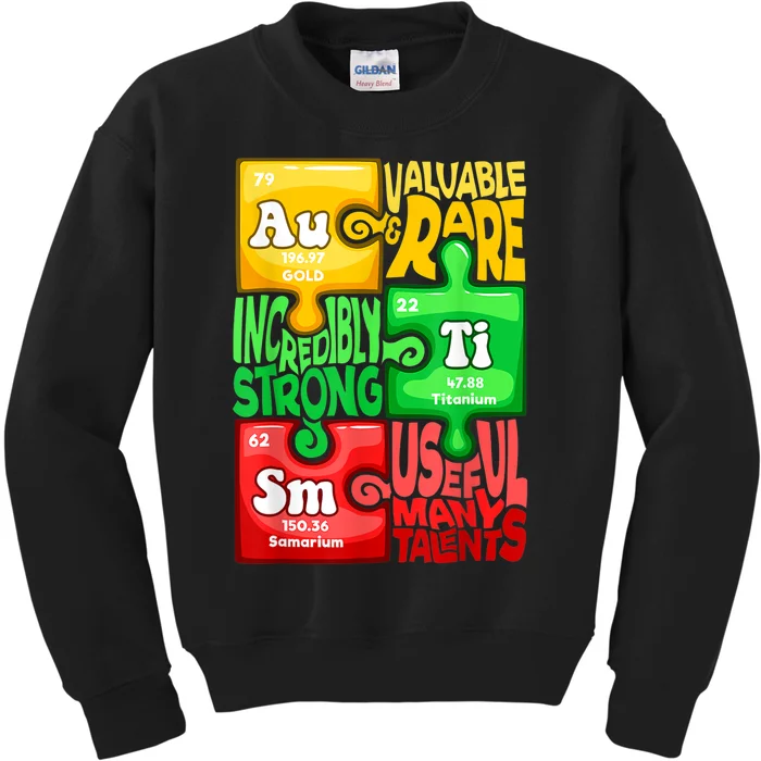 Autism Chemical Element Kids Sweatshirt