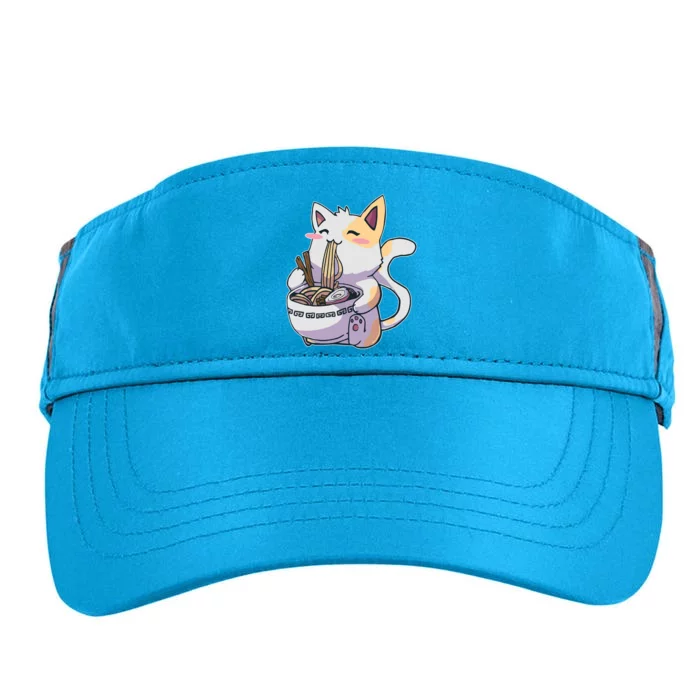 Anime Cat Eating Ramen Adult Drive Performance Visor