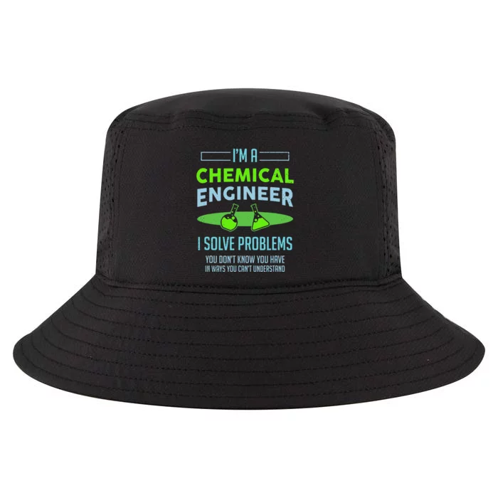 A Chemical Engineer I Solve Problems Chemical Engineering Cool Comfort Performance Bucket Hat