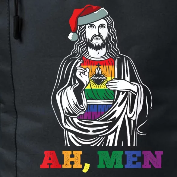 Ah Christmas Funny Lgbtq Pride Xmas Jesus Gay Christian Daily Commute Backpack