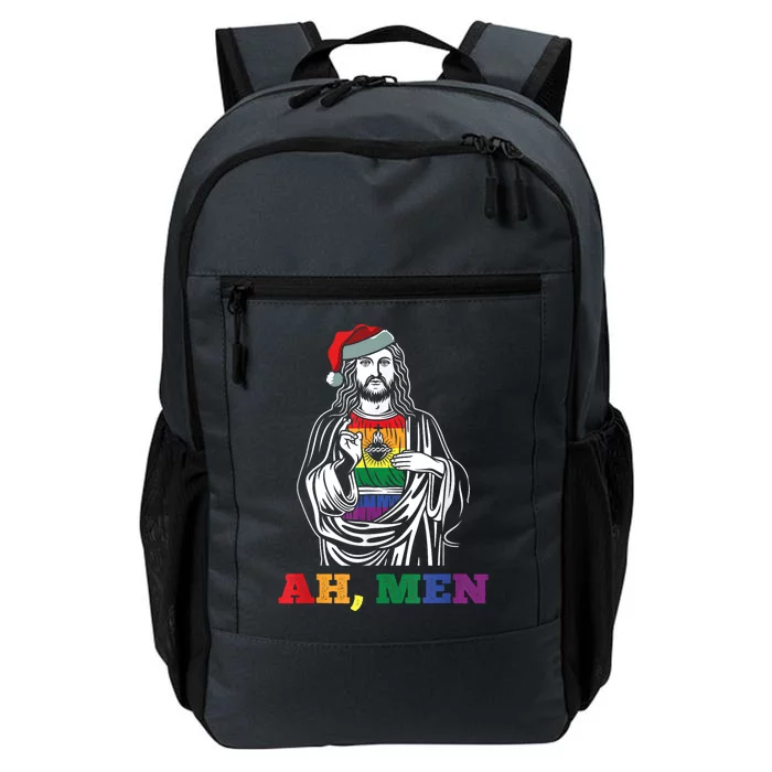 Ah Christmas Funny Lgbtq Pride Xmas Jesus Gay Christian Daily Commute Backpack