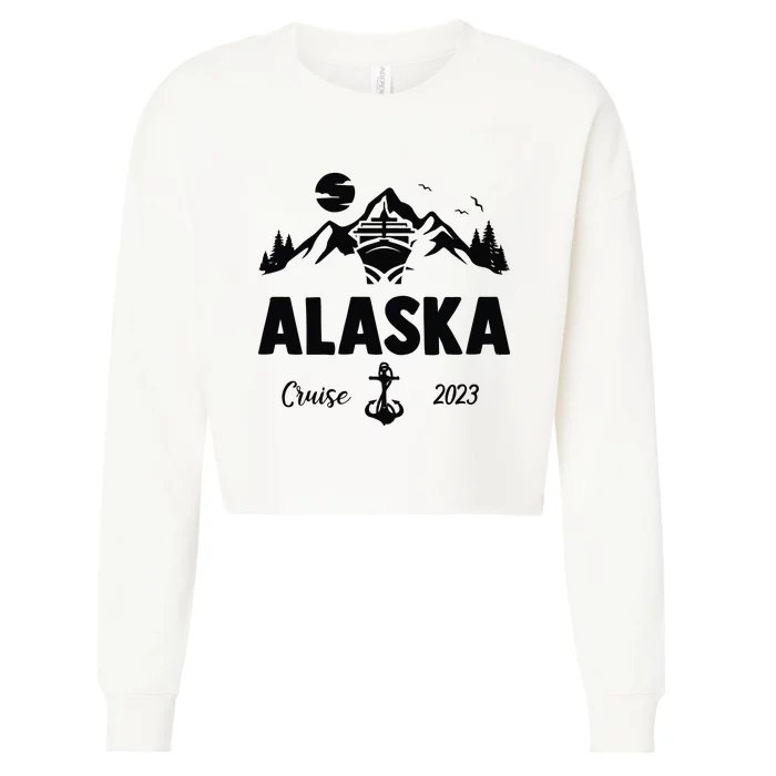 Alaska Cruise Family Cruise Matching Cropped Pullover Crew