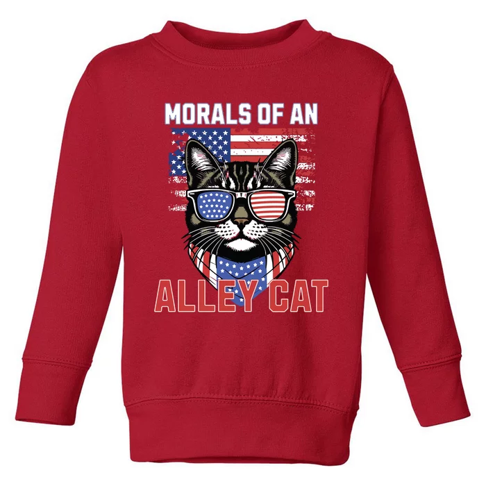 Alley Cat Funny Debate Election Presidential Debate Toddler Sweatshirt