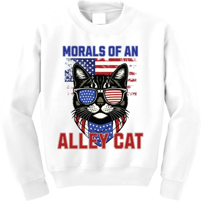 Alley Cat Funny Debate Election Presidential Debate Kids Sweatshirt