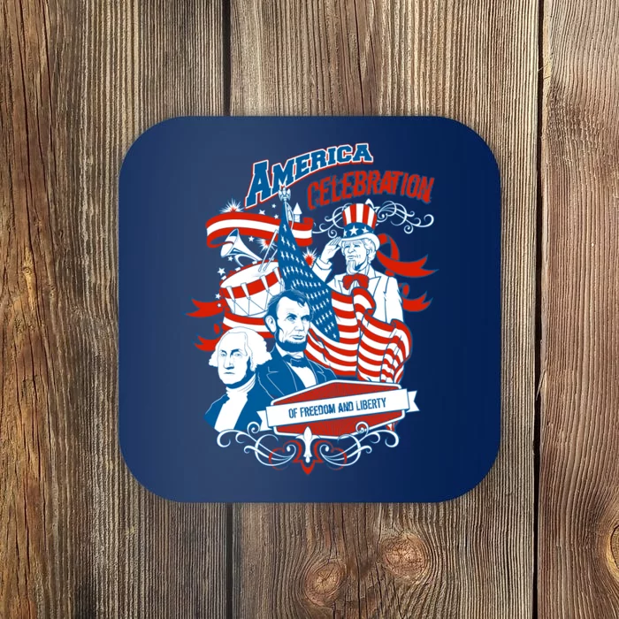 America Celebration Freedom Liberty Lincoln Washington Coaster