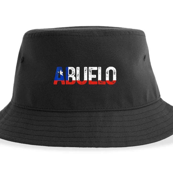 Abuelo Chilean Flag Pride Grandpa Chile Fathers Day Sustainable Bucket Hat