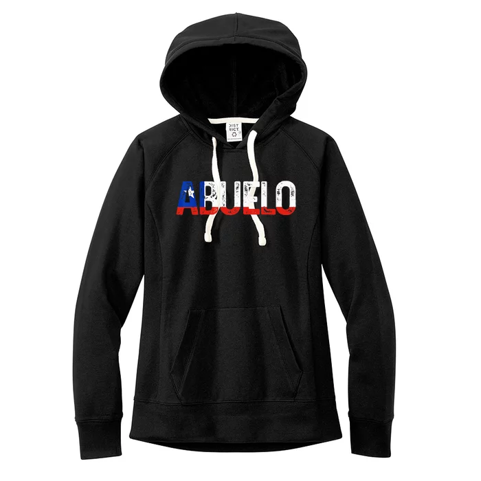 Abuelo Chilean Flag Pride Grandpa Chile Fathers Day Women's Fleece Hoodie