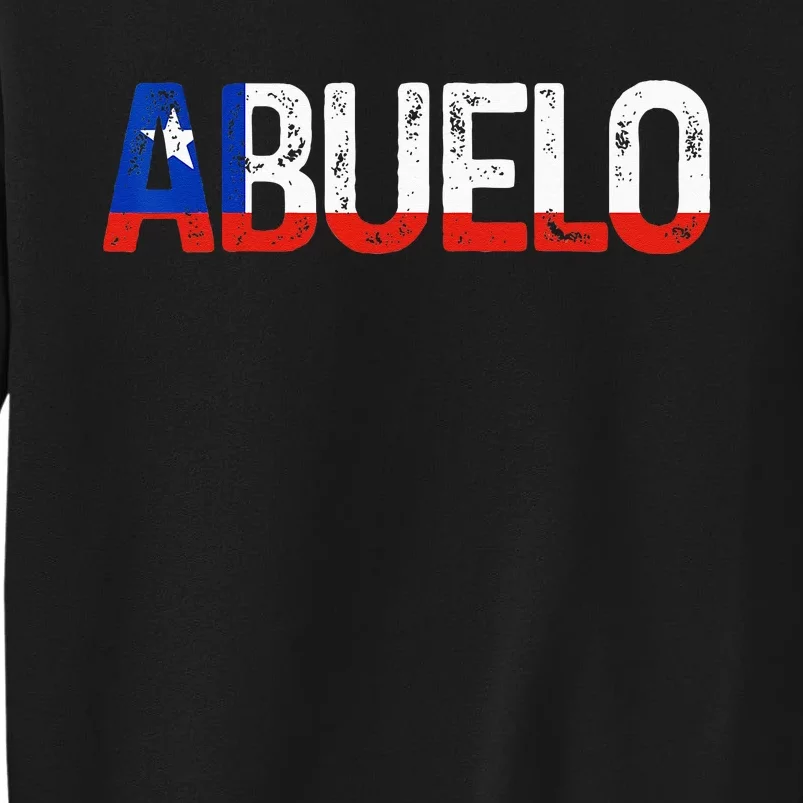 Abuelo Chilean Flag Pride Grandpa Chile Fathers Day Tall Sweatshirt