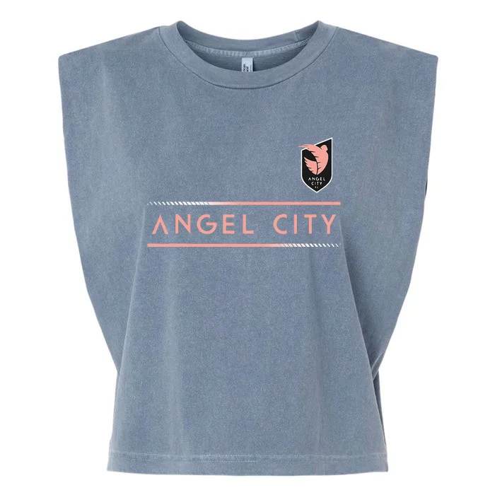 Angel City Fc Soccer Garment-Dyed Women's Muscle Tee