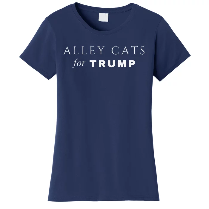 Alley Cats For Trump Biden Make Ameowica Great Again Funny Women's T-Shirt