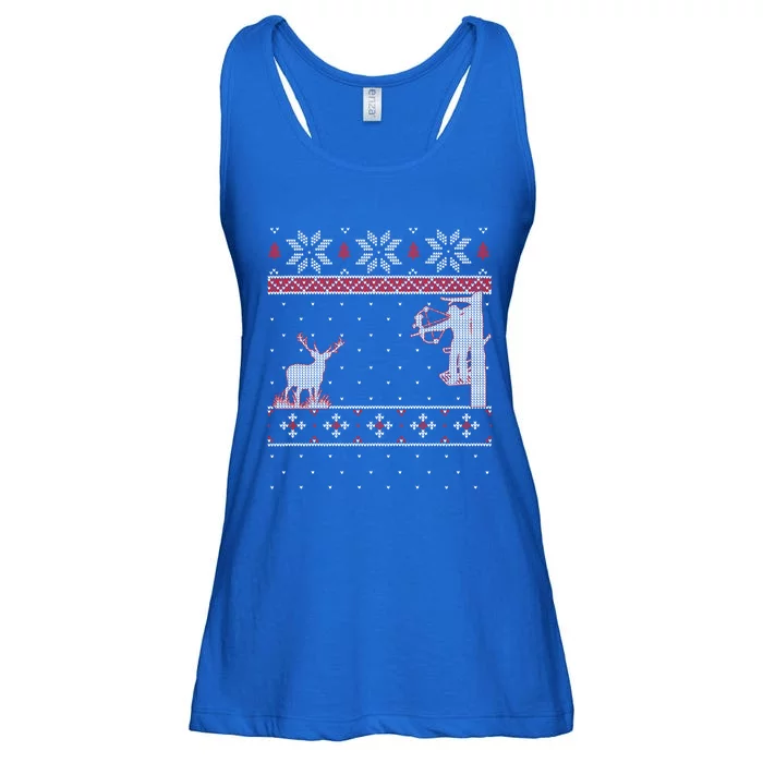 Amazing Cute Funny Duck Hunter Deer Hunting Ugly Christmas Gift Ladies Essential Flowy Tank