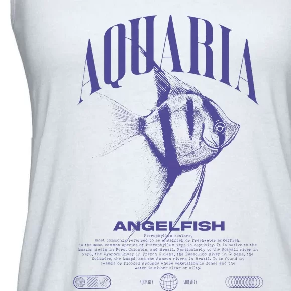 Angelfish Cichlid Fish Keeper Modern Streetwear Ladies Essential Flowy Tank