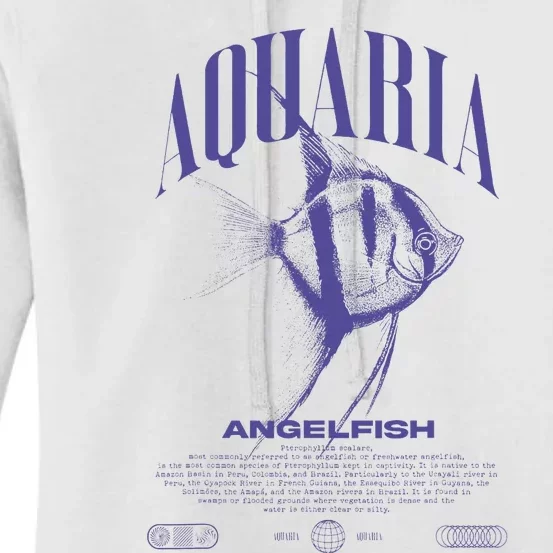 Angelfish Cichlid Fish Keeper Modern Streetwear Women's Pullover Hoodie