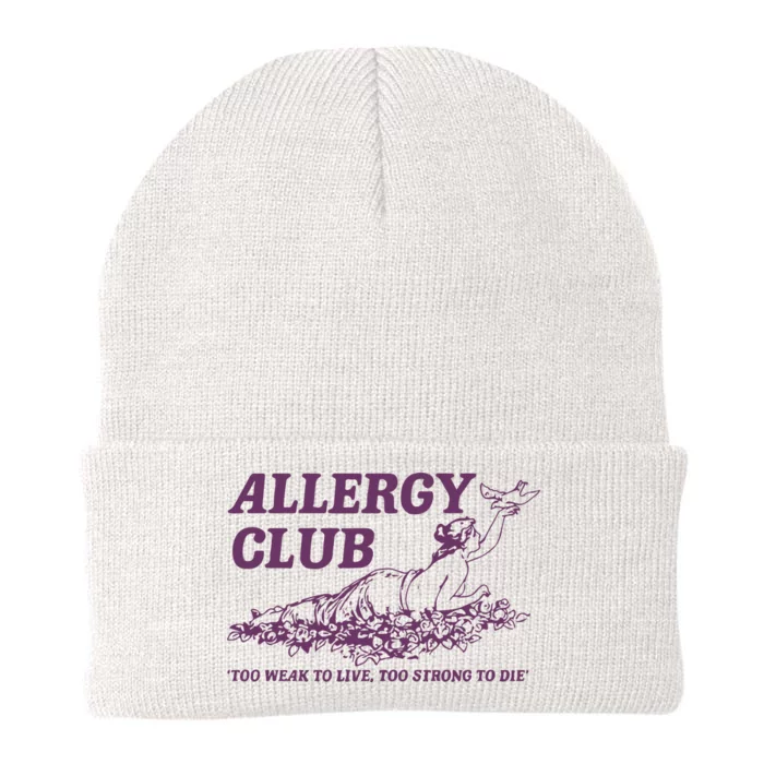 Allergy Club Funny Aesthetic Cartoon Knit Cap Winter Beanie