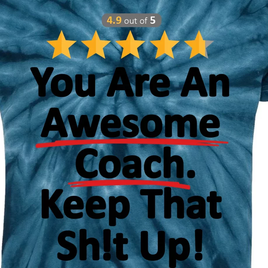 Awesome Coach Funny Gift Idea For Coach Kids Tie-Dye T-Shirt