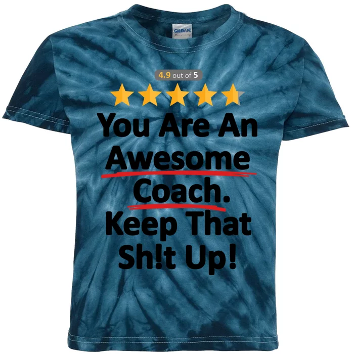 Awesome Coach Funny Gift Idea For Coach Kids Tie-Dye T-Shirt