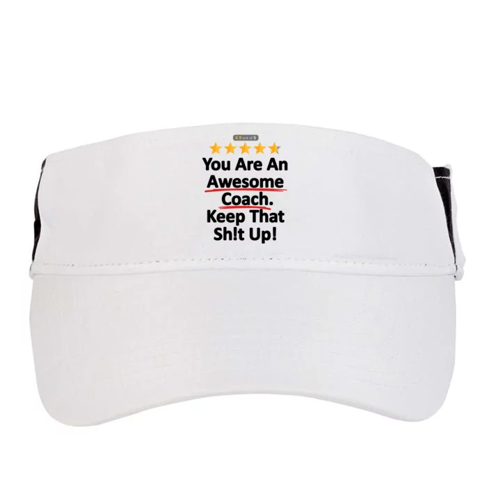 Awesome Coach Funny Gift Idea For Coach Adult Drive Performance Visor