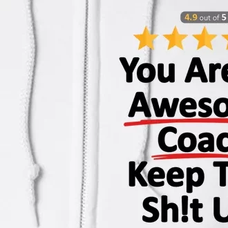 Awesome Coach Funny Gift Idea For Coach Full Zip Hoodie