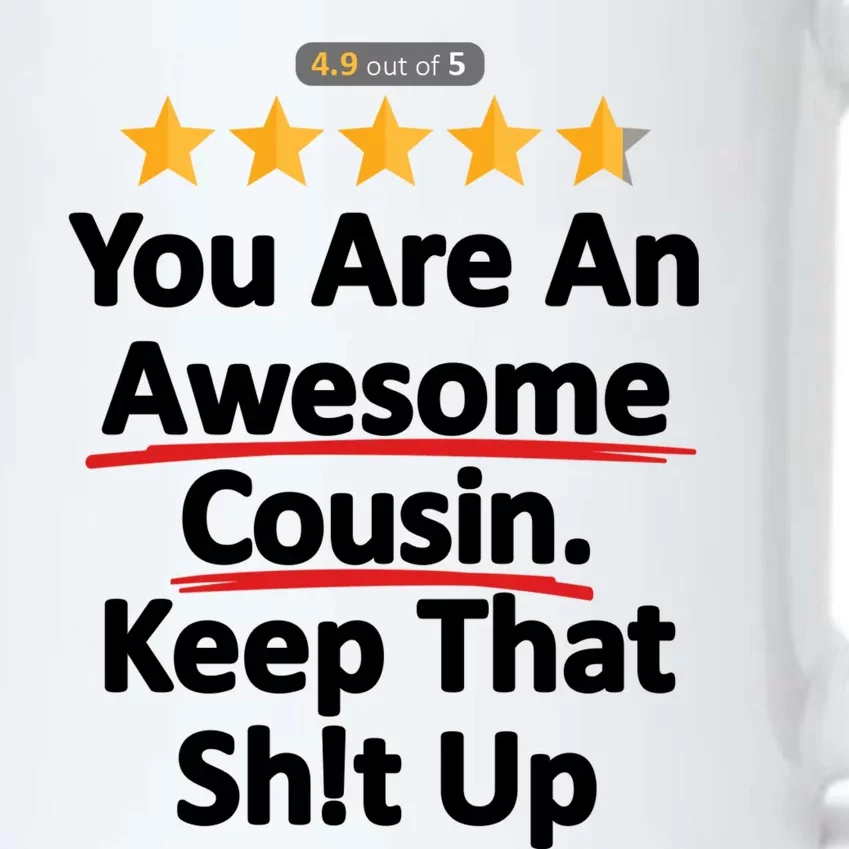 Awesome Cousin Funny Gift Idea For Black Color Changing Mug