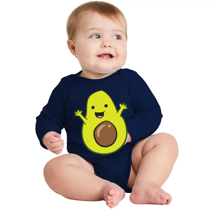 Avocado Costume Funny Avocado Halloween Costume Avocado Baby Long Sleeve Bodysuit