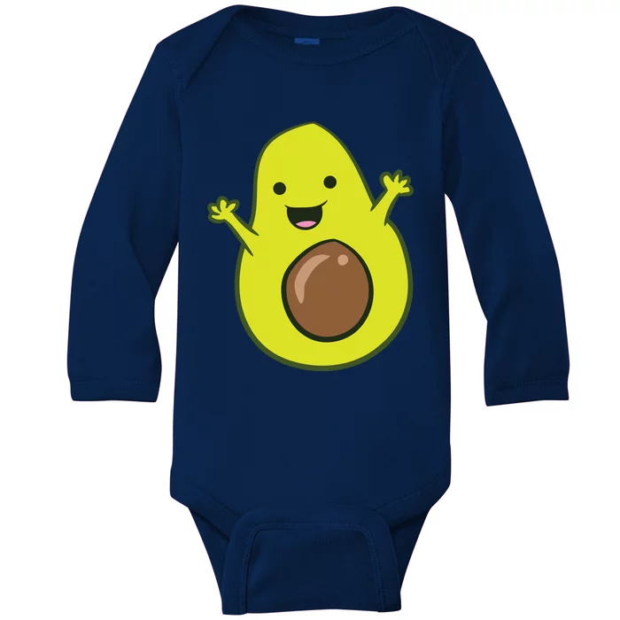 Avocado Costume Funny Avocado Halloween Costume Avocado Baby Long Sleeve Bodysuit