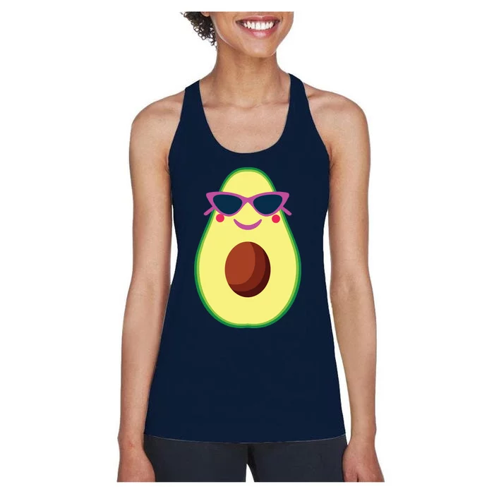 Avocado Costume Funny Halloween For Women Guacamole Guac Women's Racerback Tank