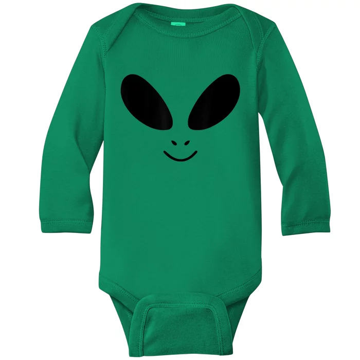 Alien Costume Funny Green Face Halloween Party Adults Baby Long Sleeve Bodysuit