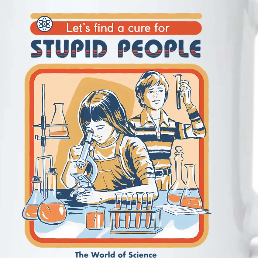 A Cure For Stupid People Black Color Changing Mug