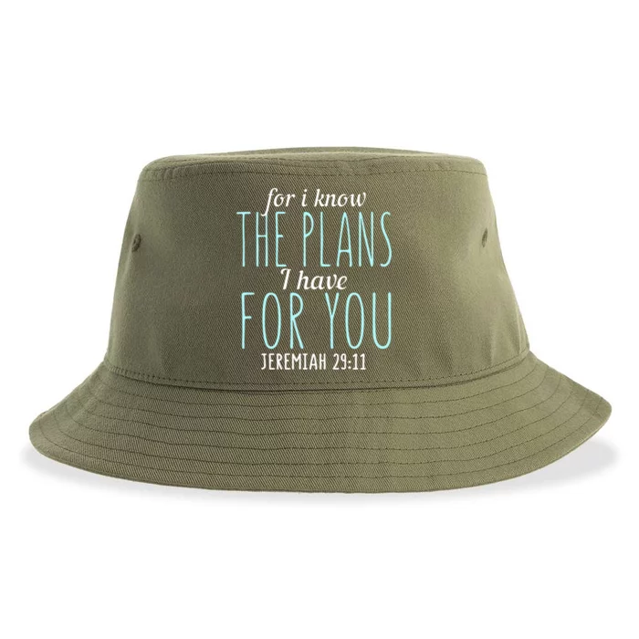 Awesome Christian Faith For I Know The Plans I Have For You Gift Sustainable Bucket Hat