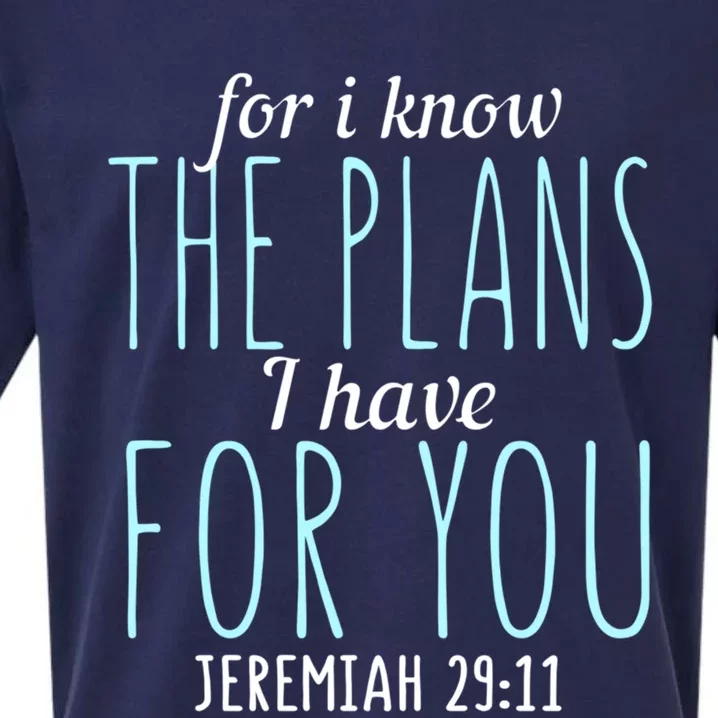 Awesome Christian Faith For I Know The Plans I Have For You Gift Sueded Cloud Jersey T-Shirt