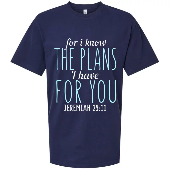 Awesome Christian Faith For I Know The Plans I Have For You Gift Sueded Cloud Jersey T-Shirt