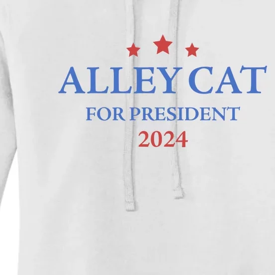 Alley Cat For President Trump 2024 Women's Pullover Hoodie